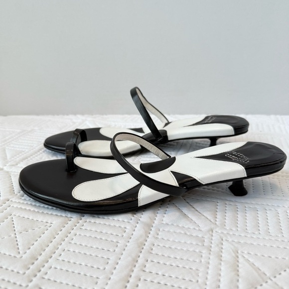 Jeffrey Campbell Free People Phosphorus Toe Ring Kitten Heel Sandals Size 8.5 - Picture 11 of 12